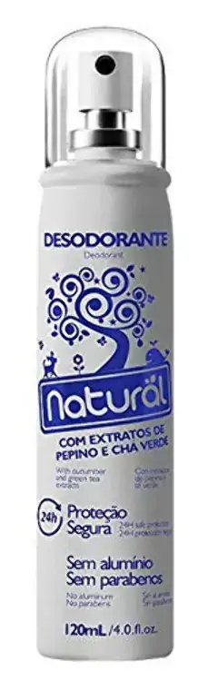 Desodorante Spray Natural Pepino/cha Vrde 120ml