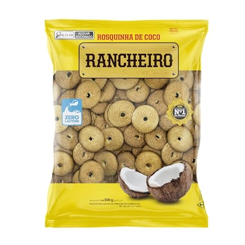 Biscoito Rosquinha Vegano Coco Rancheiro Pacote 300g