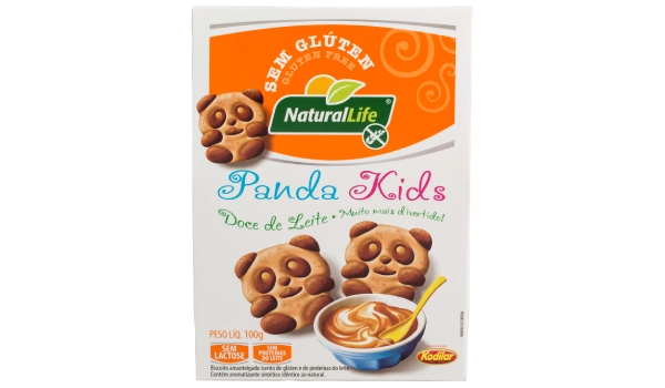 Bisc Panda Kids Kodilar 100g Doce Leite S/ Glu/lact