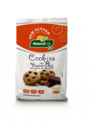 Cookies Natural Life S/ Gluten Gotas Chocolate 180g