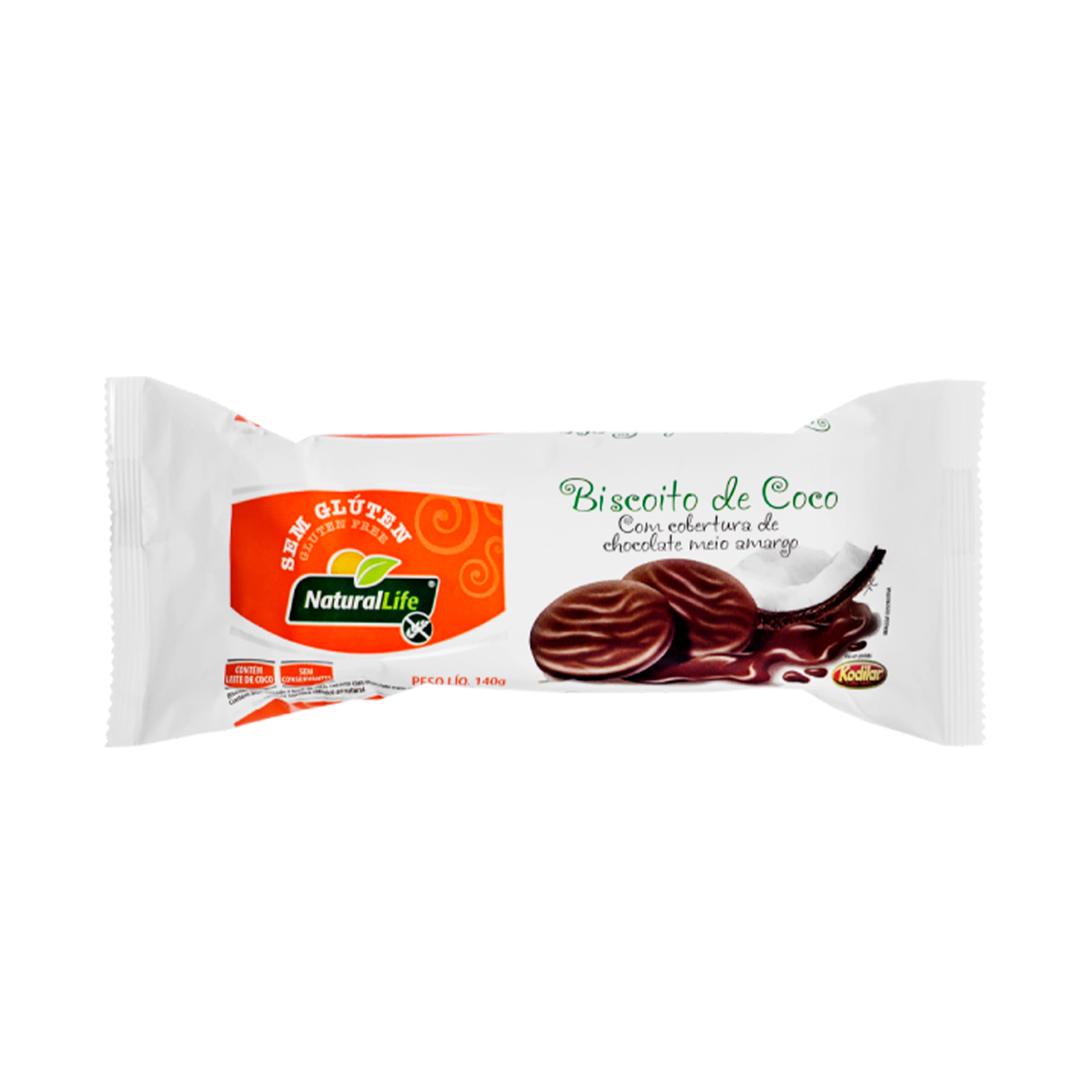 Bisc Natural Life De Coco Com Cob Chocolate