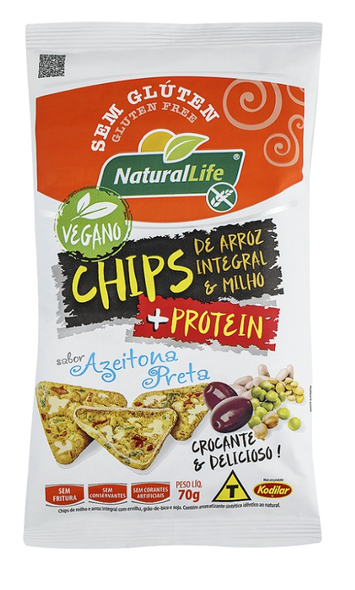 Chips Arroz Kod N Life 70g S Glut Prot Azeit Pta