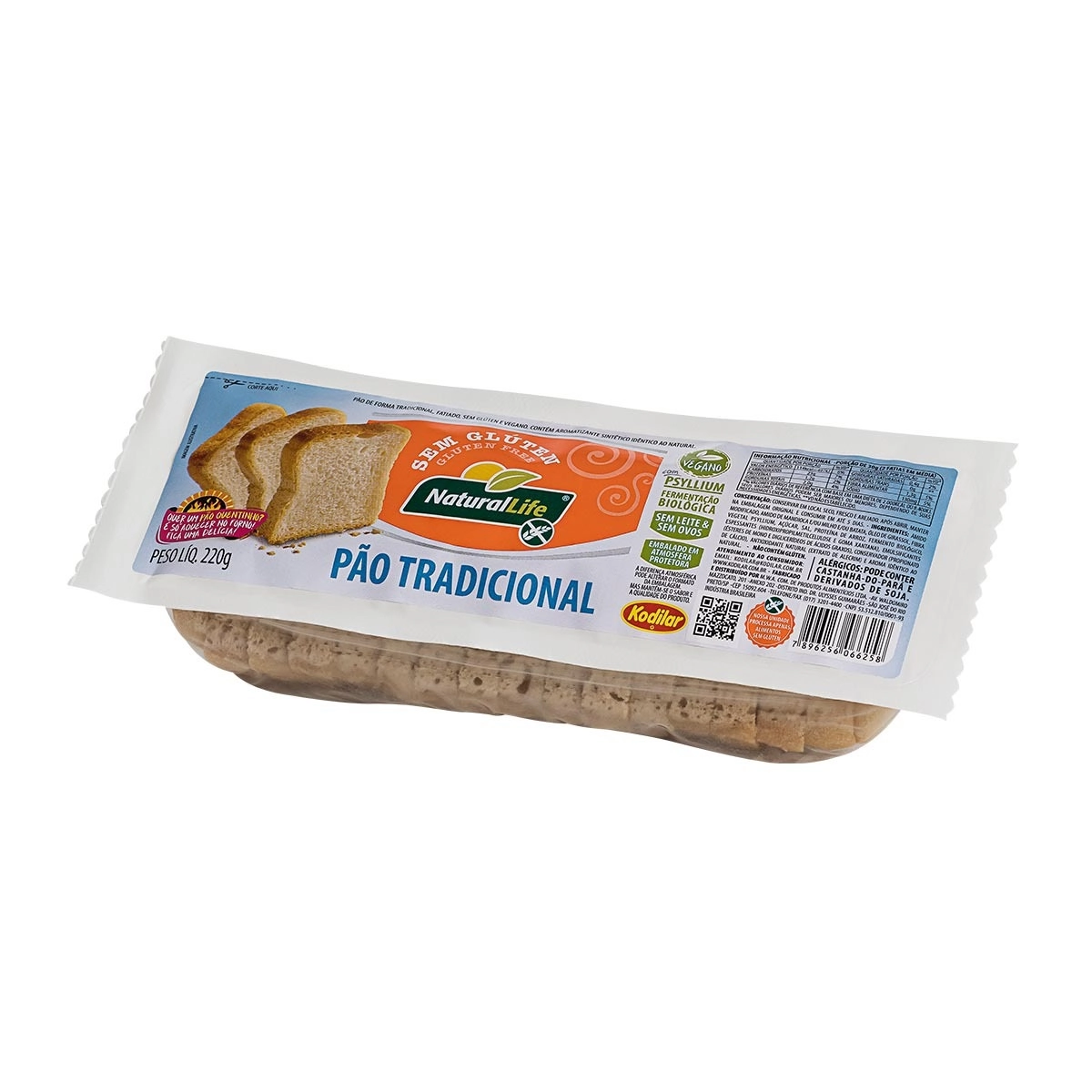 Pao Kodilar Tradic Vegano S/g 220g