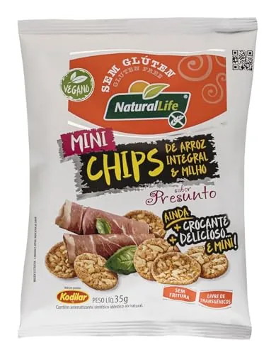 Chips Arroz Int. Milho Presunto S/gluten Kodilar 35g