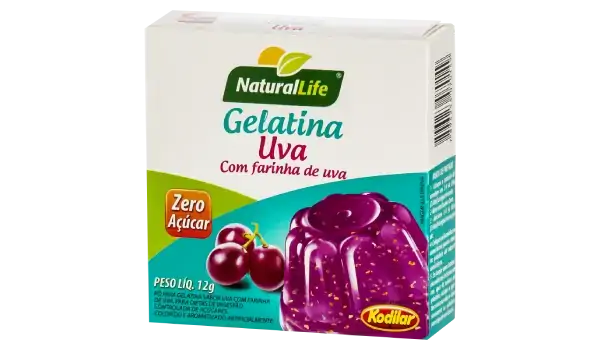 Gelatina Natural Life Uva/farinha Uva