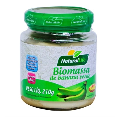 Biomassa De Banana Verde Natural Life 210g