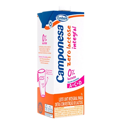Leite Uht Integral Zero Lactose Camponesa ? 1l