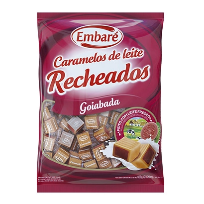Caramelo De Leite Com Recheio Sabor Goiabada ? 660g Embaré