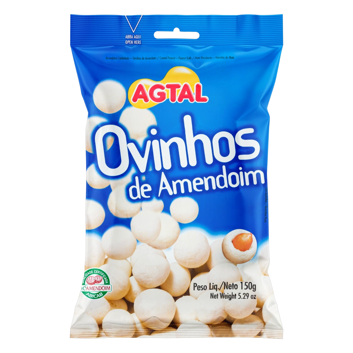 Ovinhos De Amendoim Agtal Pacote 150g