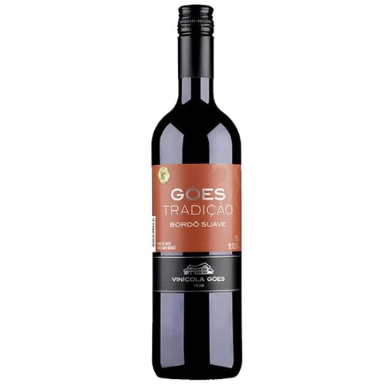 Vinho Brasileiro Tinto Suave Góes Tradição Bordô São Roque Garrafa 750ml