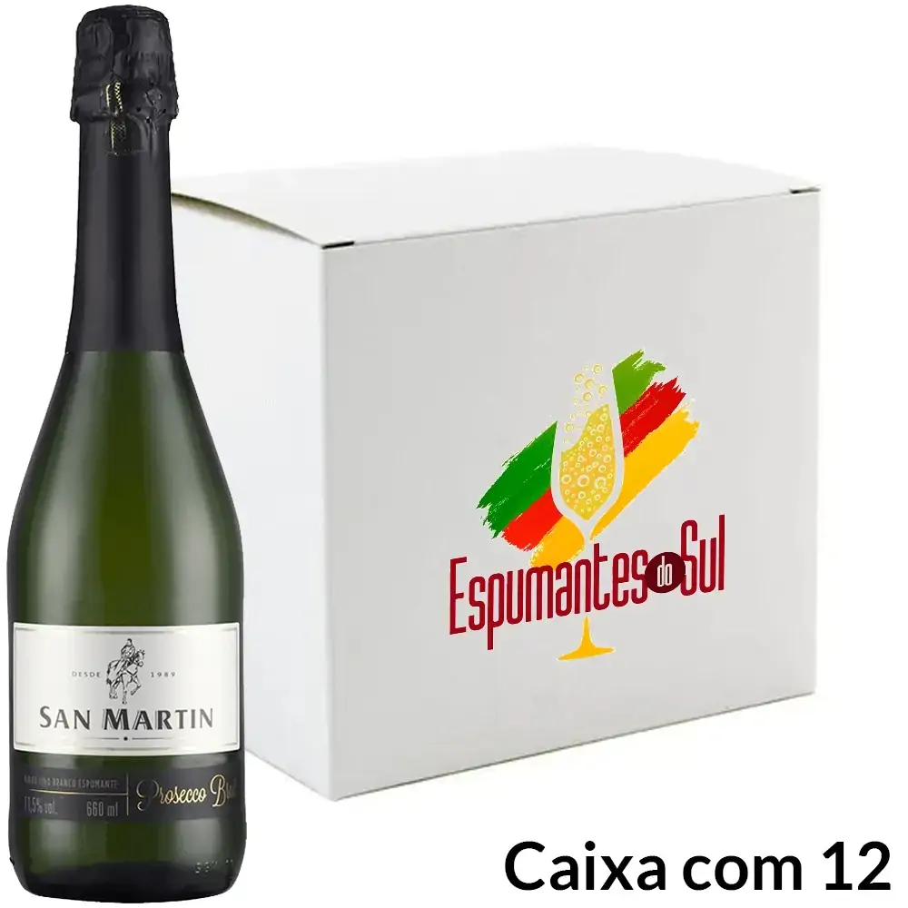 Espumante Brut Prosecco San Martin 660ml - Caixa com 12