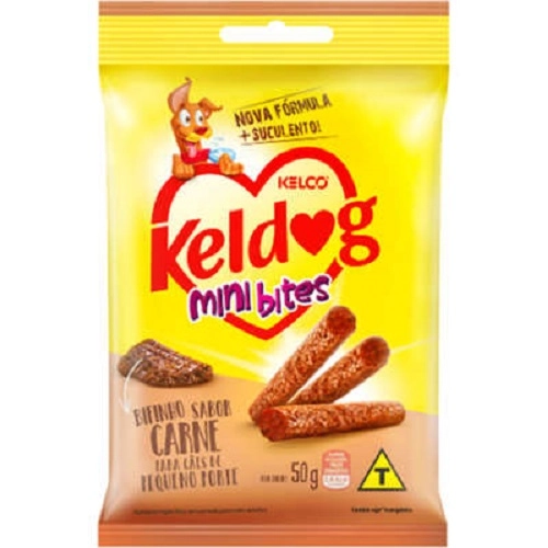 Bifinho Para Cães Adultos Carne Keldog Sachê 50g