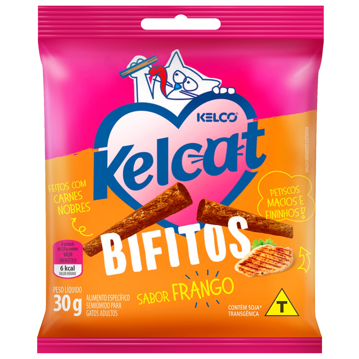 Kelcat Bifitos Frango Sl 30g