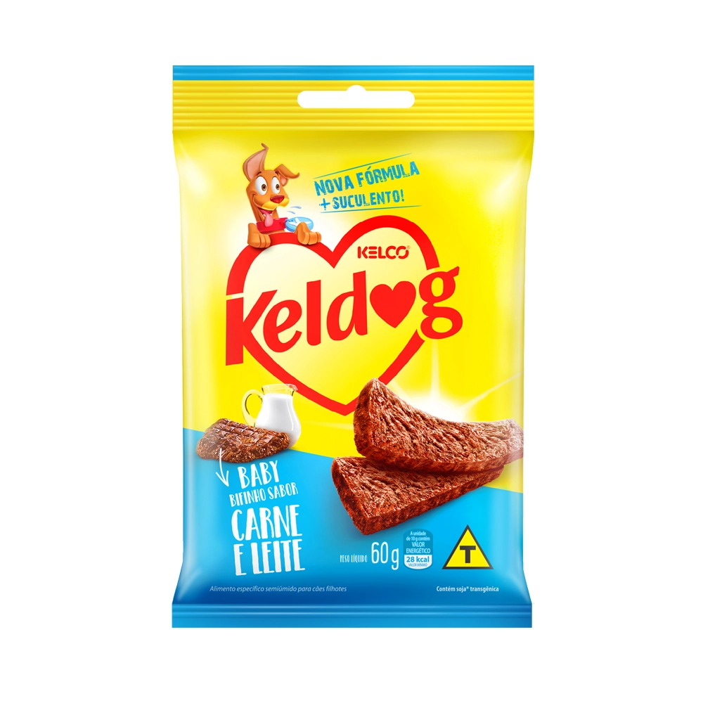 Bifinho Keldog Baby Carne E Leite Sl 60g