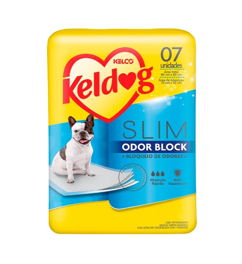 Tapete Higienico Keldog P/ Cães Slim Ultra Odor Bloc C/7 Un