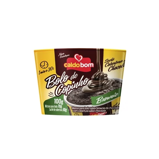 Bolo Copinho Caldo Bom 100g Brownie