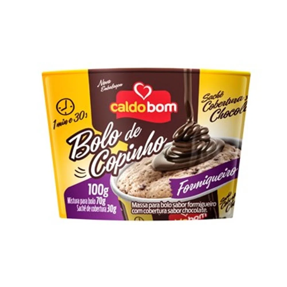 Bolo Copinho Caldo Bom 100g Formigu