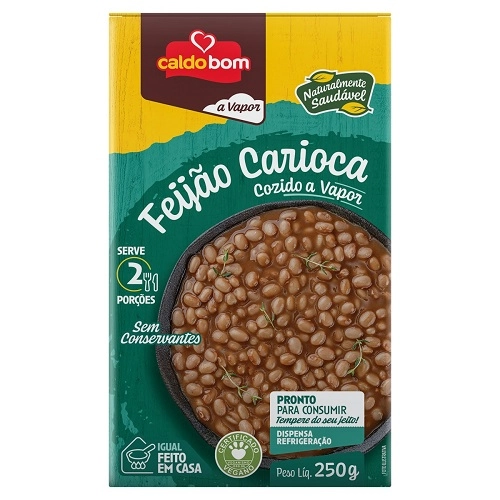 Feijao Caldobom 250g Carioca A Vapor