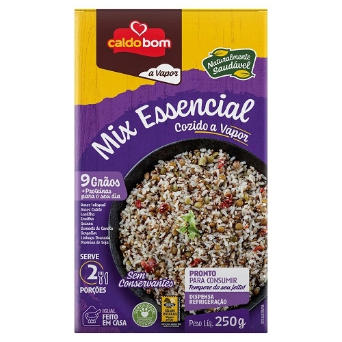 Mix Essencial Cozido A Vapor Caldo Bom 250g