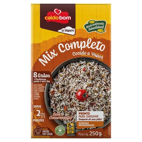 Graos Cozidos A Vapor Caldo Bom Mix Completo 250g