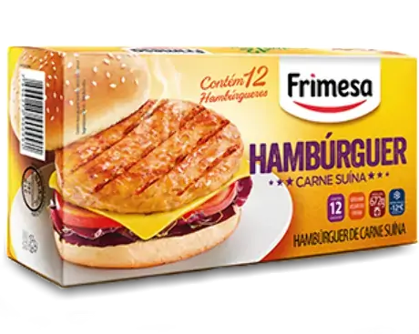 Hambúrguer De Carne Suína Frimesa Caixa 672g 12 Unidades