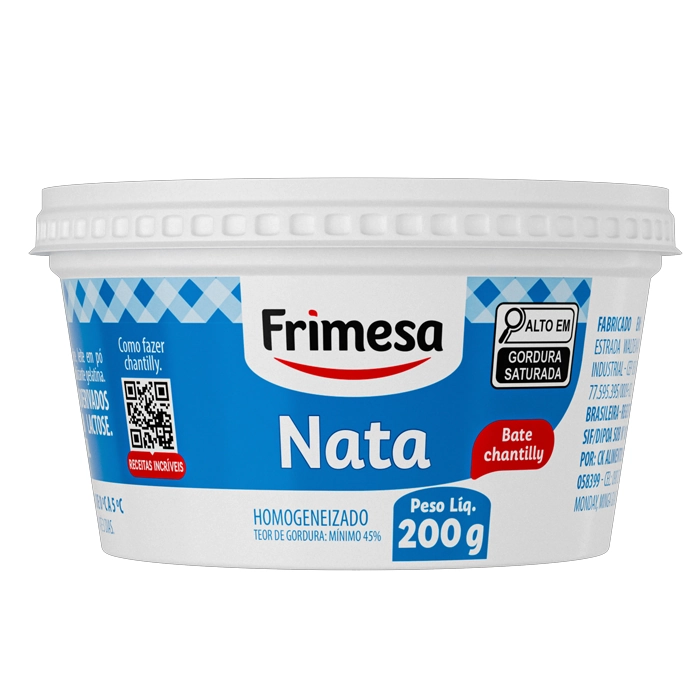 Nata Frimesa Bate Chantilly 200gr Pote