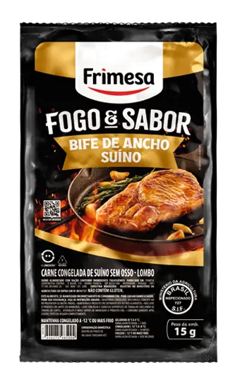 Carne Suina Frimesa Fogo Sabor Bife Ancho 600g