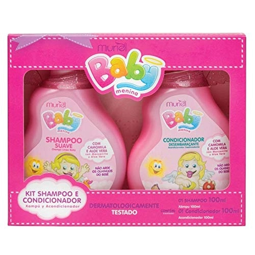 Kit Infantil Baby Muriel 100ml Shampoo Condicionador Menino Unit