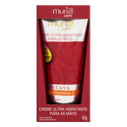 Creme Para As Mãos Ultra Hidratante Pitaya Muriel Care Bisnaga 60g