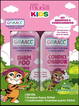 Kit Sh Con Kids Graacc Menina 300ml