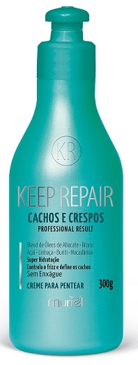 Creme Pentear Keep Repair 250g Cachos E Crespos