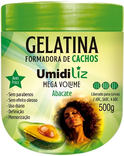 Gelatina Capilar Umidiliz Mega Volume 500g