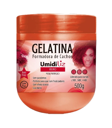 Gelatina Capilar Umidiliz Ricino 500g