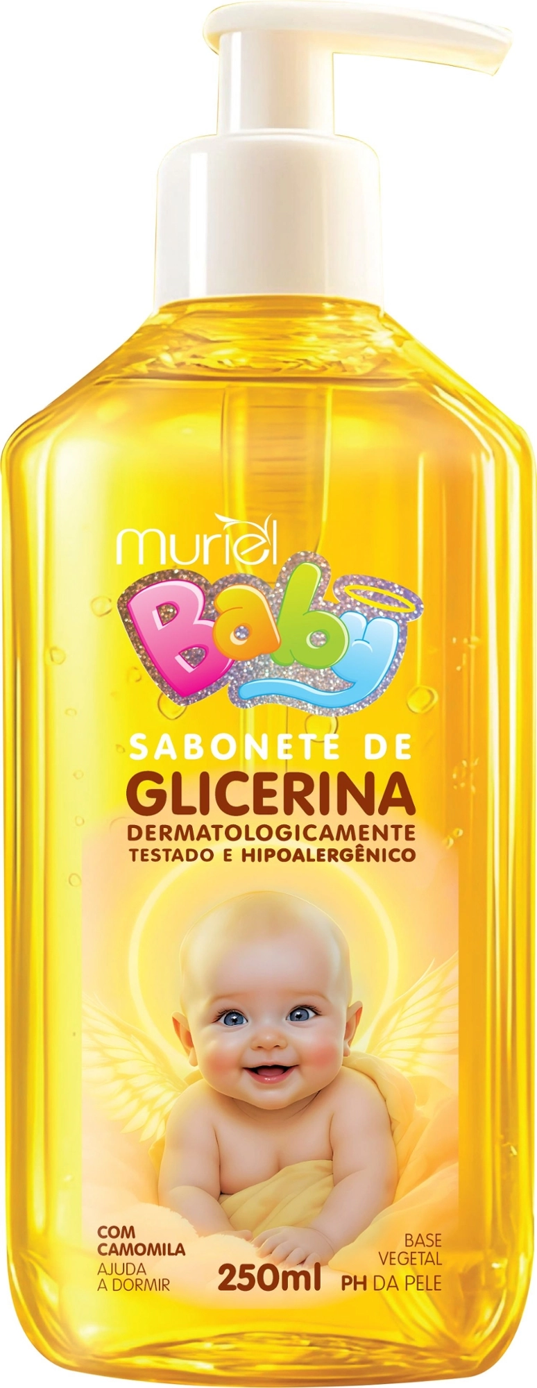 Sabonete Líquido Glicerinado Para Bebês Camomila Muriel 250ml