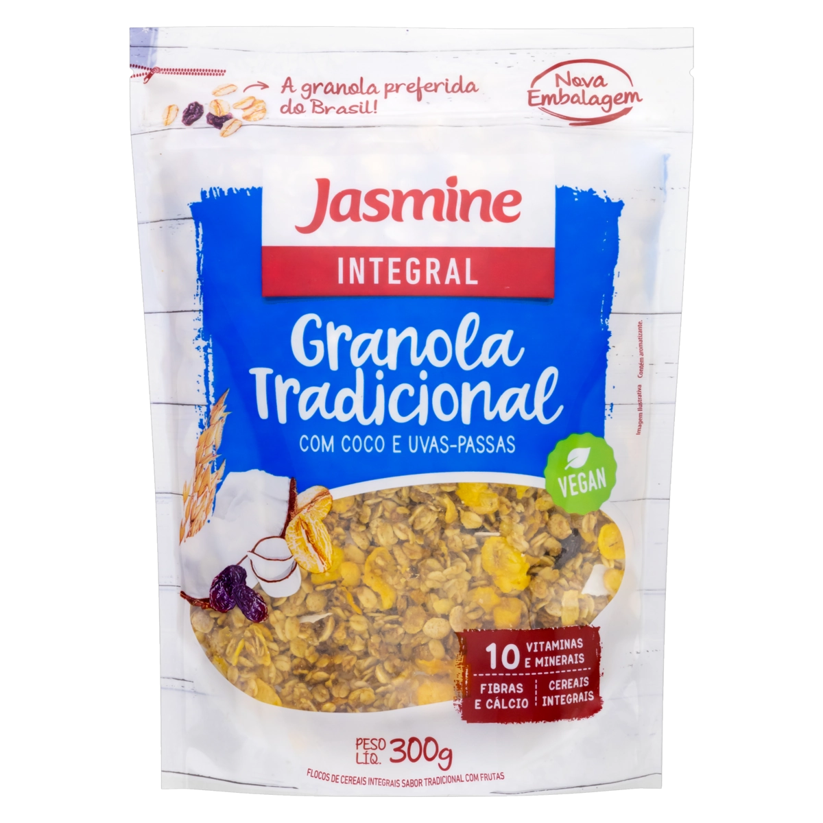 Granola Integral Tradicional Jasmine Pouch 250g