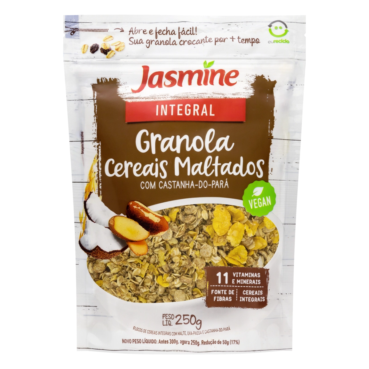Granola Cereais Maltados Jasmine Pouch 250g
