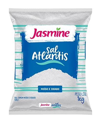 Sal Marinho Moído Tipo 1 Jasmine Atlantis Pacote 1kg