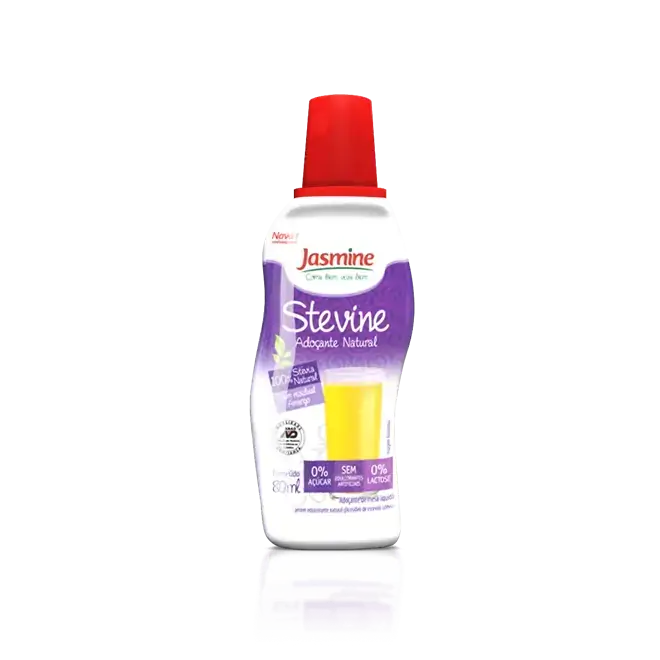 Adoçante Líquido Natural Zero Açúcar Jasmine Stevine Frasco 80ml