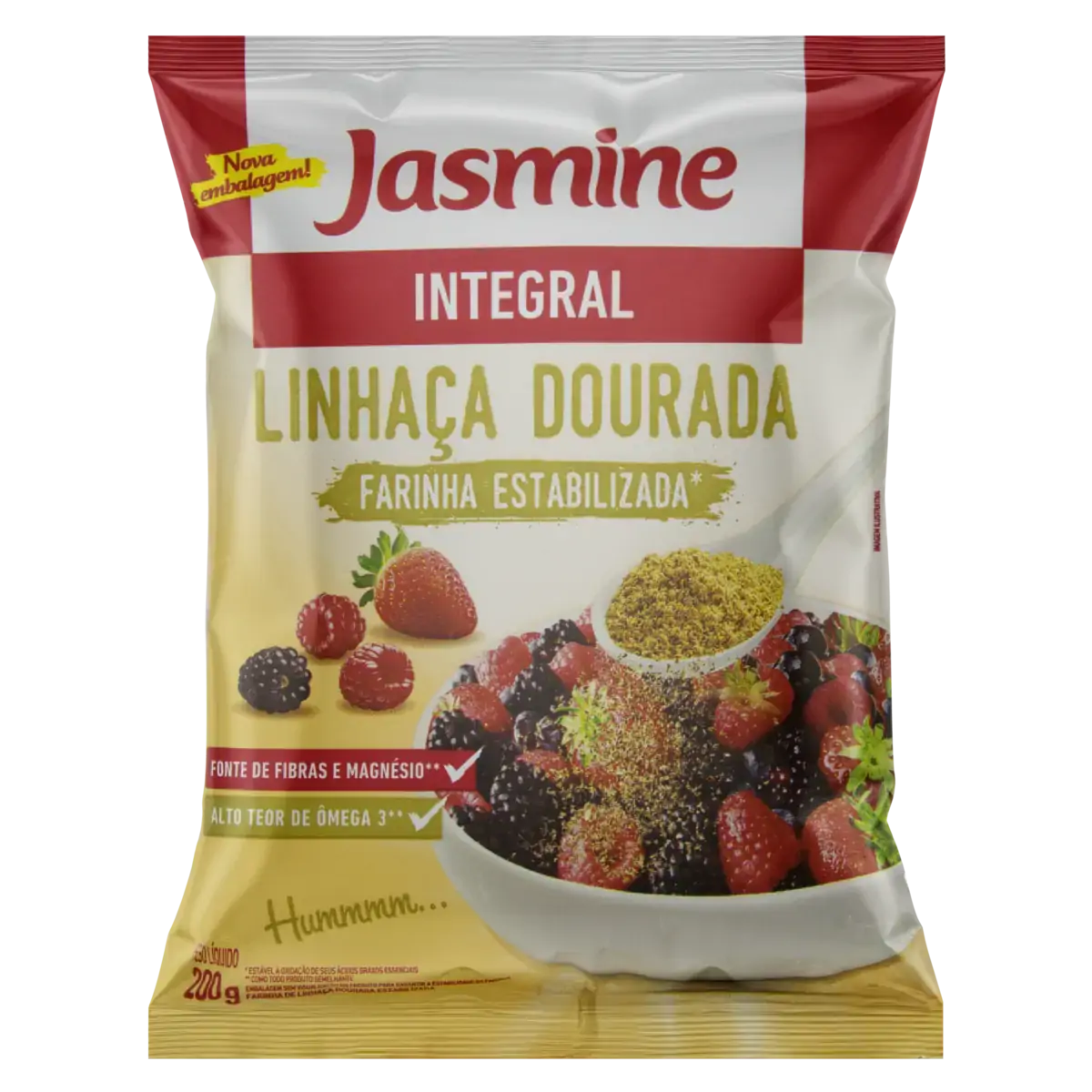 Jasmine Farinha Linhaca Dourada Estabilizada 200g Geral