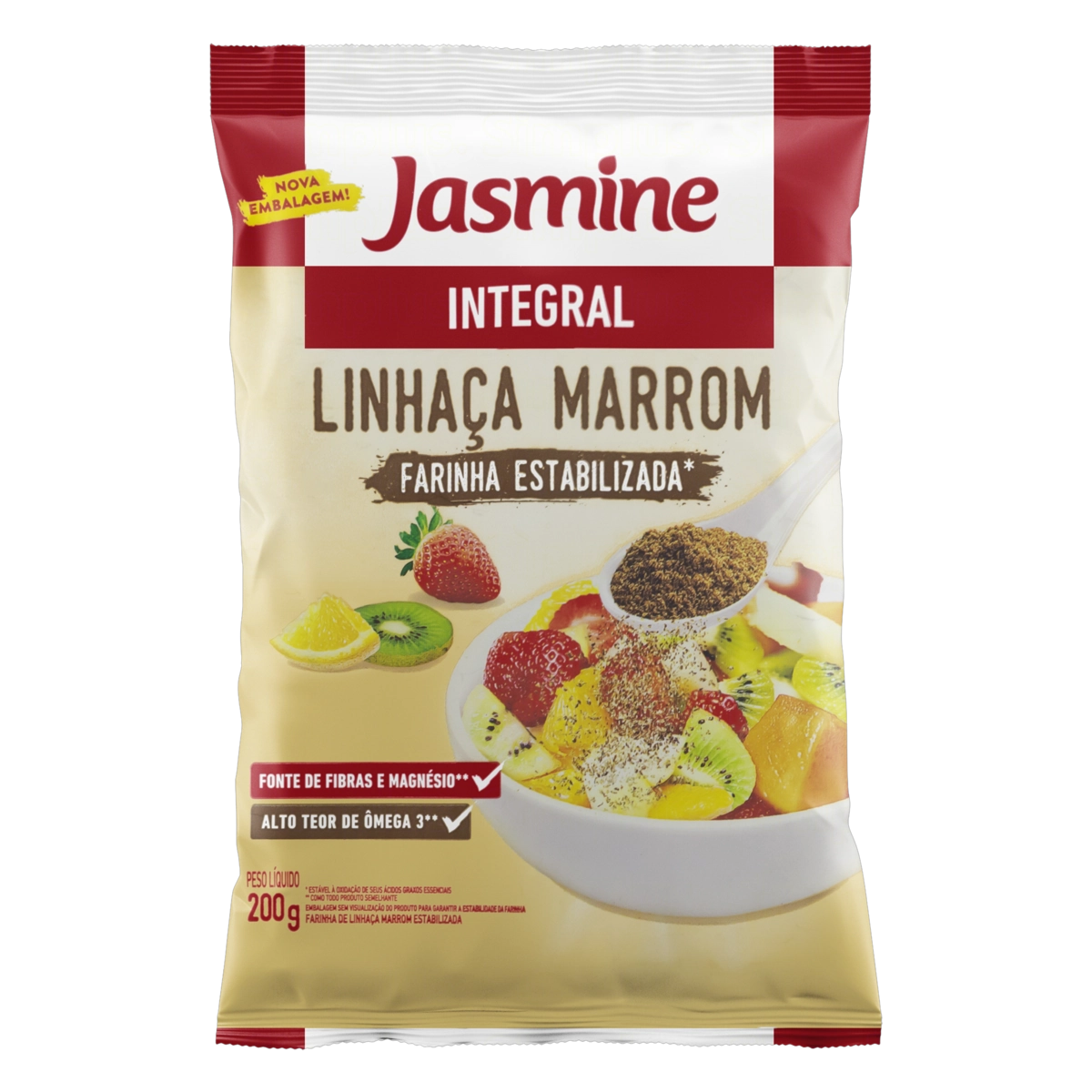 Jasmine Farinha Linhaca Marrom Estab. 200g Alimentos