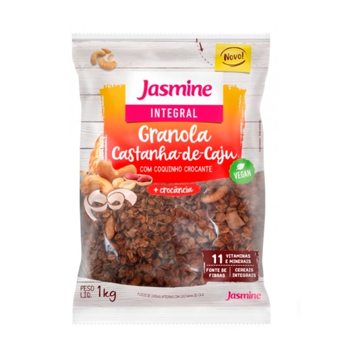 Granola Integral Castanha De Caju Jasmine Pacote 1kg