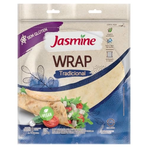 Massa Tortilha Tradicional Sem Glúten Jasmine Pouch 240g