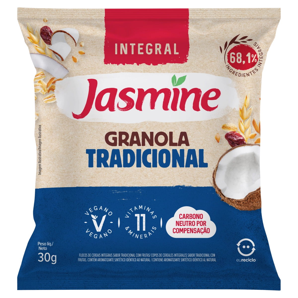 Granola Jasmine Integral Tradic 30g