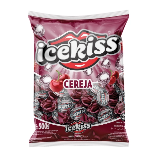 Bala I Kiss 500gr Cereja