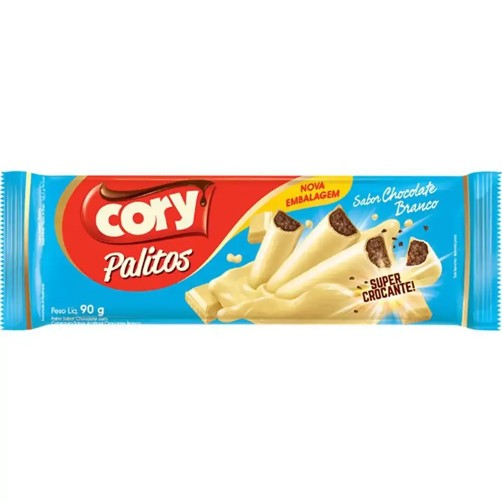 Palitos Chocolate Branco Cory 68gr
