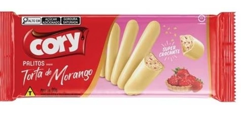 Palitos Torta De Morango Cory 68gr