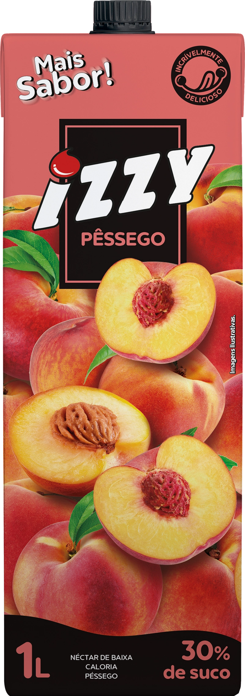 Suco Izzy Pessego 1lt