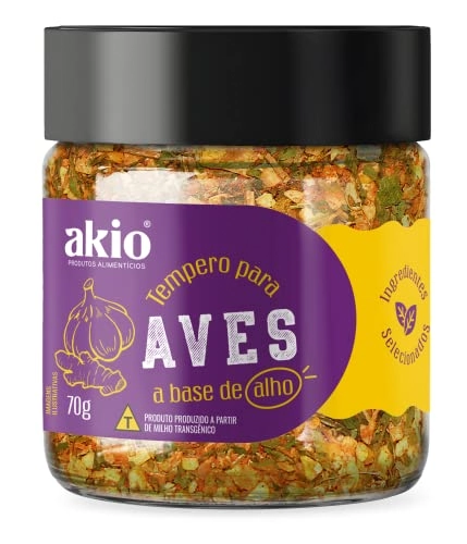 Tempero Alho Akio 70g Aves