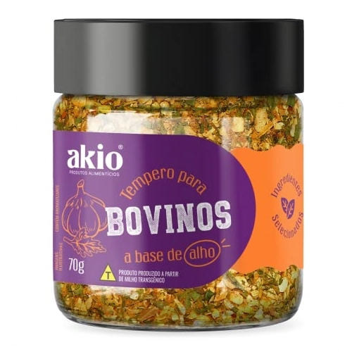 Tempero Alho Akio 70g Bovinos
