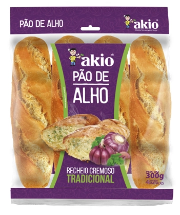 Pao De Alho Akio Cx 10/300gr